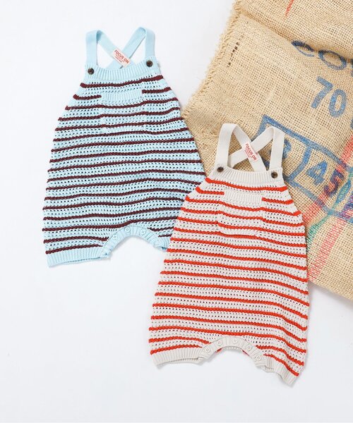 BREEZE（ブリーズ）の「【リンク】Bpop サマーニットサロペット（その他ベビーウェア・キッズ・ブルー/レッド・80/70）」の3枚目の写真