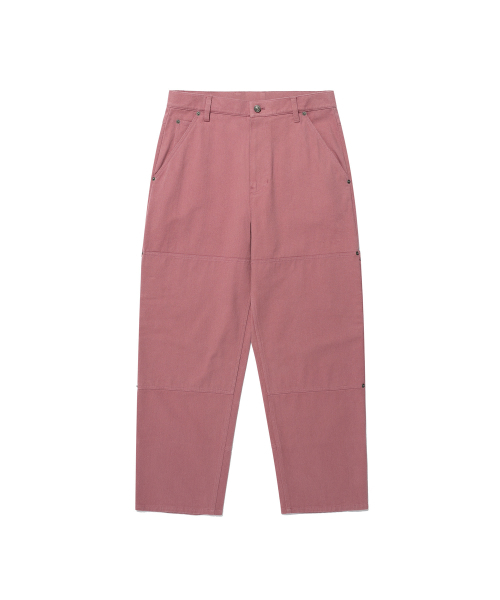 ISTKUNST(イストクンスト)の「WASHED COTTON DOUBLE KNEE PANTS_DUST PINK(IK2EFMPA10A)(その他パンツ・レディース・その他・S/M/L)」の2枚目の写真