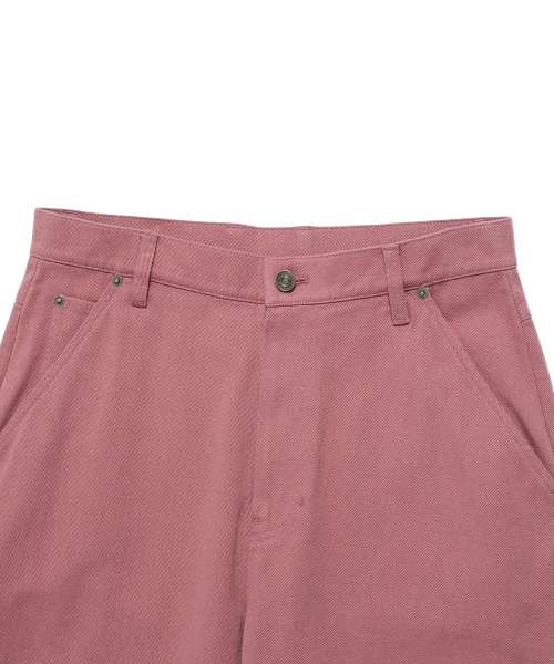 ISTKUNST(イストクンスト)の「WASHED COTTON DOUBLE KNEE PANTS_DUST PINK(IK2EFMPA10A)(その他パンツ・レディース・その他・S/M/L)」の4枚目の写真