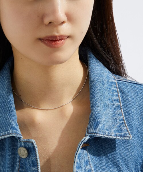 by Preek（バイプリーク）の「＜by Preek＞ドットライン チェーン ネックレス（ネックレス・レディース・ゴールド/シルバー・FREE）」の3枚目の写真