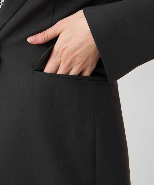 UNTITLED（アンタイトル）の「エアリーテーラードジャケット（テーラードジャケット・レディース・チャコールグレー/ナチュラル/ネイビー・03/01/02/42/04/46/44/48/50/00）」の12枚目の写真