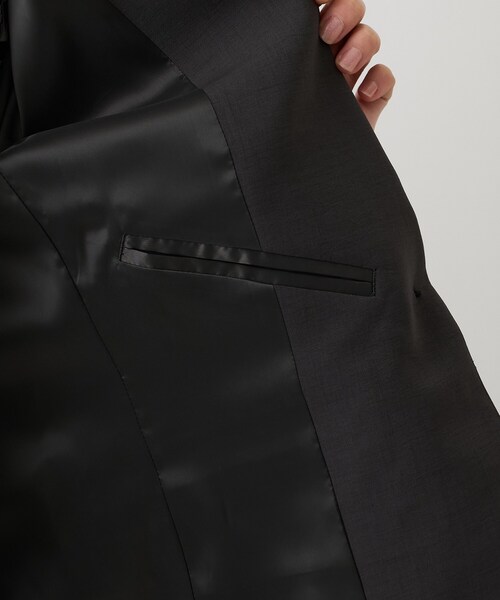 UNTITLED（アンタイトル）の「エアリーテーラードジャケット（テーラードジャケット・レディース・チャコールグレー/ナチュラル/ネイビー・03/01/02/42/04/46/44/48/50/00）」の4枚目の写真