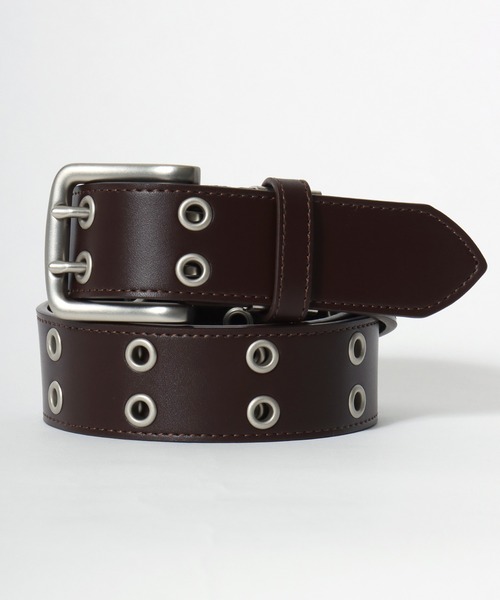Lee（リー）の「Lee/リー Synthetic Leather Eyele Belt/40mm 合皮 ハトメ フェイクレザーベルト/レディース メンズ（ベルト・メンズ・ブラウン/ダークブラウン/ブラック・FREE）」の5枚目の写真