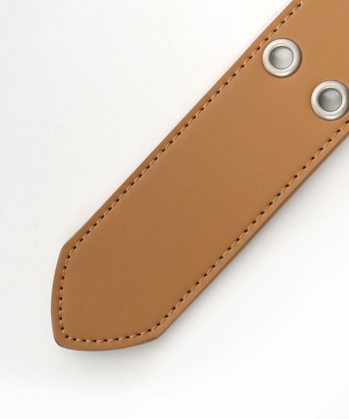 Lee（リー）の「Lee/リー Synthetic Leather Eyele Belt/40mm 合皮 ハトメ フェイクレザーベルト/レディース メンズ（ベルト・メンズ・ブラウン/ダークブラウン/ブラック・FREE）」の18枚目の写真