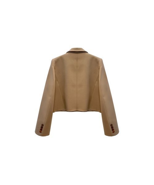 MMAM(ムアム)の「Double cropped blazer(テーラードジャケット・レディース・ベージュ・FREE)」の6枚目の写真