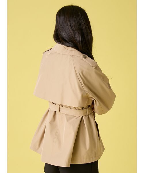 LILY BROWN（リリーブラウン）の「クラシックミドルトレンチコート（トレンチコート・レディース・グレイッシュベージュ/ベージュ/ネイビー・F）」の8枚目の写真