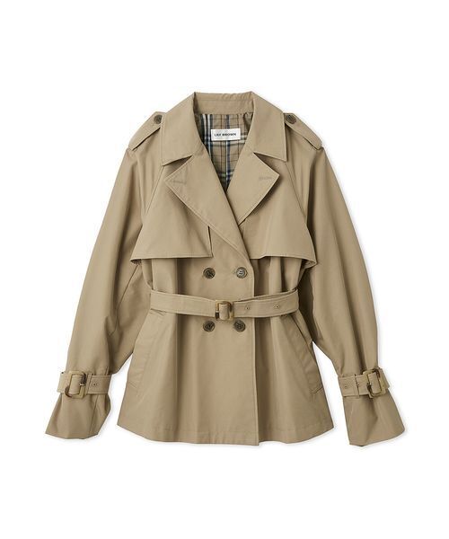 LILY BROWN（リリーブラウン）の「クラシックミドルトレンチコート（トレンチコート・レディース・グレイッシュベージュ/ベージュ/ネイビー・F）」の22枚目の写真