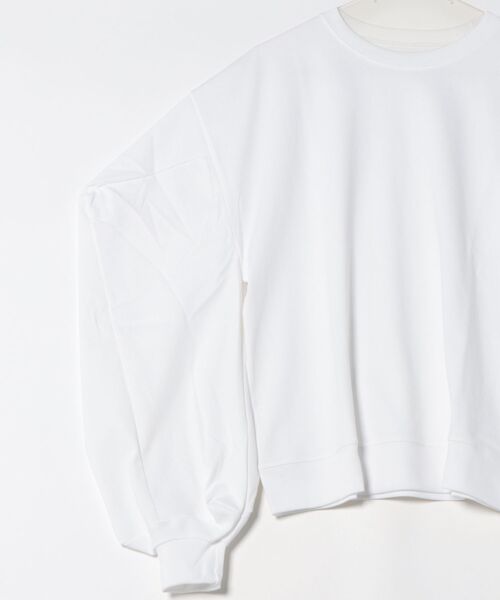 Narcissus（ナルシス）の「ユニークボリュームカットソー（スウェット・レディース・ホワイト/ブラック・FREE）」の12枚目の写真