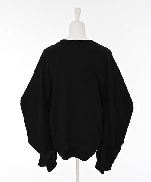 Narcissus（ナルシス）の「ユニークボリュームカットソー（スウェット・レディース・ホワイト/ブラック・FREE）」の9枚目の写真