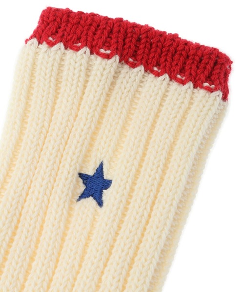 CONVERSE TOKYO（コンバーストウキョウ）の「STAR★ LOWGAUGE SOX（ソックス/靴下・レディース・オフホワイト/ブラック/ホワイト・3/1）」の5枚目の写真