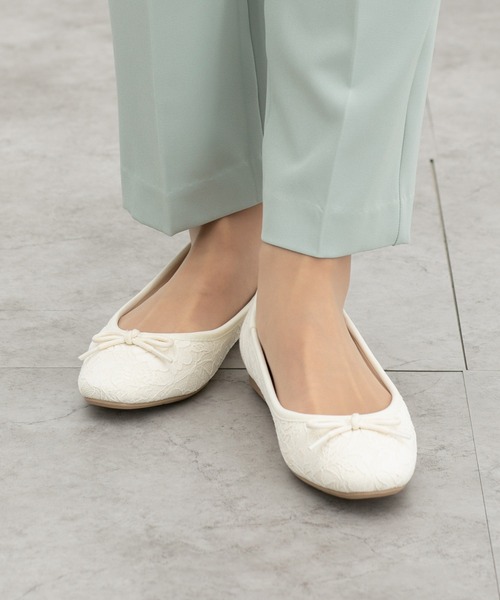 Honeys(ハニーズ)の「バレエシューズ(バレエシューズ・レディース・ホワイト系その他・24.5/24.0/23.5/23.0)」の3枚目の写真