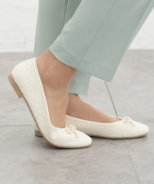 Honeys(ハニーズ)の「バレエシューズ(バレエシューズ・レディース・ホワイト系その他・24.5/24.0/23.5/23.0)」の4枚目の写真