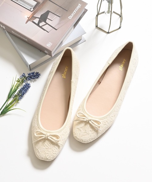 Honeys(ハニーズ)の「バレエシューズ(バレエシューズ・レディース・ホワイト系その他・24.5/24.0/23.5/23.0)」の6枚目の写真