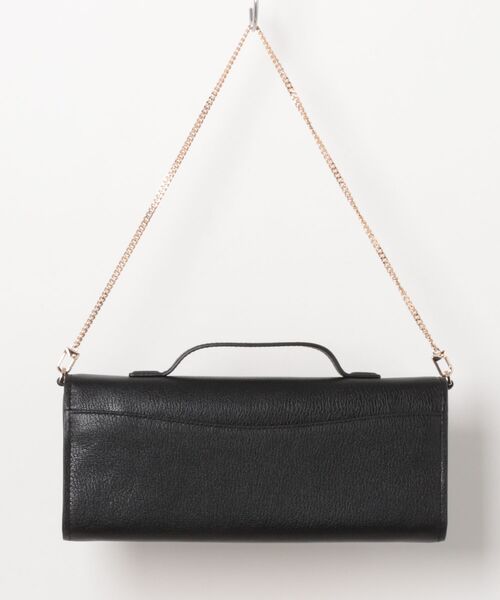 MICHAEL KORS（マイケルコース）の「HAMILTON MODERNE EW レザー クラッチ ミディアム（クラッチバッグ・レディース・ブラック・FREE）」の7枚目の写真