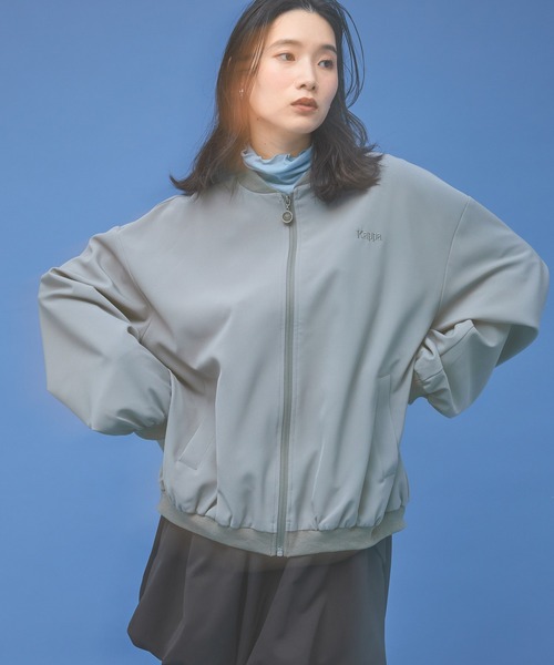 Kappa(カッパ)の「≪Kappa×and ST ウェルネスクラブ≫ダブルクロスジャケット (ユニセックス)(その他アウター・レディース・ブラック/ブルー/ベージュ・LARGE/MEDIUM/SMALL)」の5枚目の写真