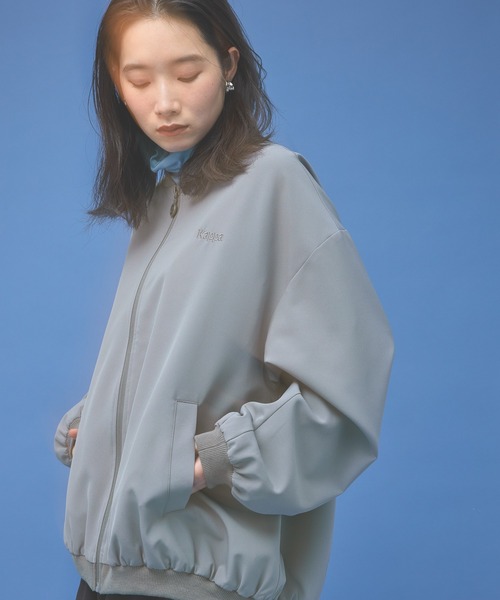 Kappa(カッパ)の「≪Kappa×and ST ウェルネスクラブ≫ダブルクロスジャケット (ユニセックス)(その他アウター・レディース・ブラック/ブルー/ベージュ・LARGE/MEDIUM/SMALL)」の6枚目の写真