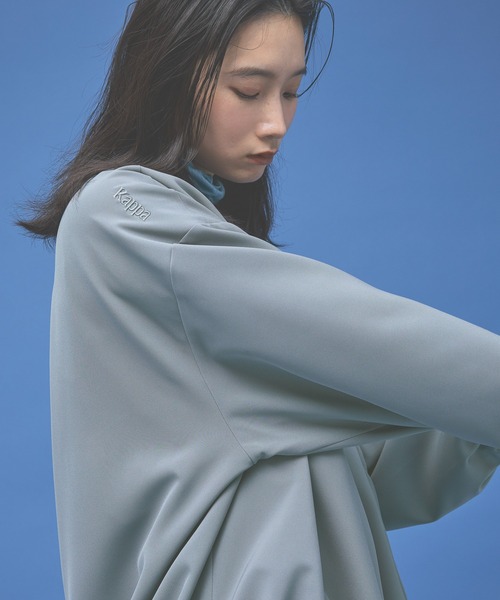 Kappa(カッパ)の「≪Kappa×and ST ウェルネスクラブ≫ダブルクロスジャケット (ユニセックス)(その他アウター・レディース・ブラック/ブルー/ベージュ・LARGE/MEDIUM/SMALL)」の8枚目の写真