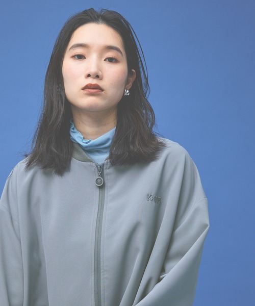 Kappa(カッパ)の「≪Kappa×and ST ウェルネスクラブ≫ダブルクロスジャケット (ユニセックス)(その他アウター・レディース・ブラック/ブルー/ベージュ・LARGE/MEDIUM/SMALL)」の9枚目の写真
