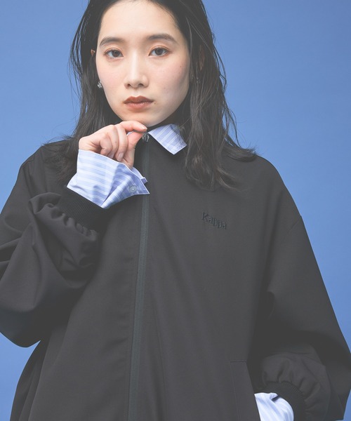 Kappa(カッパ)の「≪Kappa×and ST ウェルネスクラブ≫ダブルクロスジャケット (ユニセックス)(その他アウター・レディース・ブラック/ブルー/ベージュ・LARGE/MEDIUM/SMALL)」の16枚目の写真