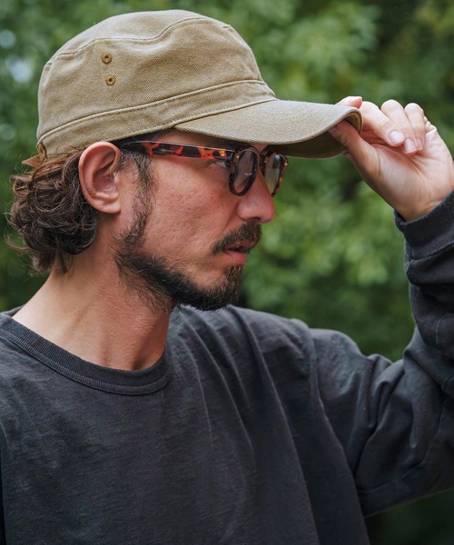 CAMBIO（カンビオ）の「mko13385- Standard Work Cap ワークキャップ(NF-261-BO006)（キャップ・メンズ・ブラック/カーキオリーブ/ネイビー/ベージュ・M/L）」の7枚目の写真