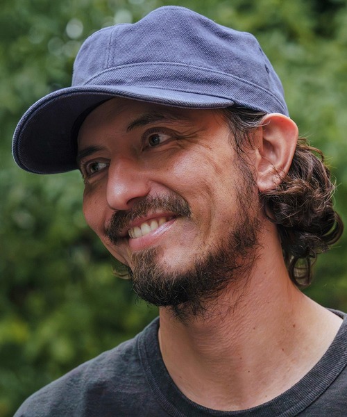 CAMBIO（カンビオ）の「mko13385- Standard Work Cap ワークキャップ(NF-261-BO006)（キャップ・メンズ・ブラック/カーキオリーブ/ネイビー/ベージュ・M/L）」の8枚目の写真