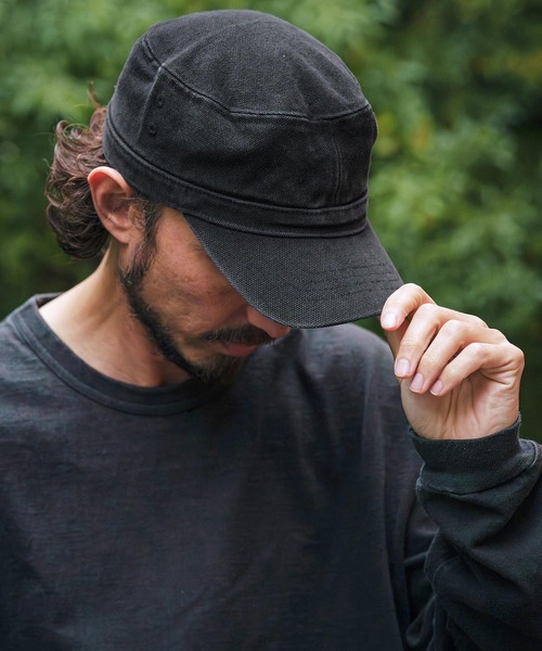 CAMBIO（カンビオ）の「mko13385- Standard Work Cap ワークキャップ(NF-261-BO006)（キャップ・メンズ・ブラック/カーキオリーブ/ネイビー/ベージュ・M/L）」の14枚目の写真