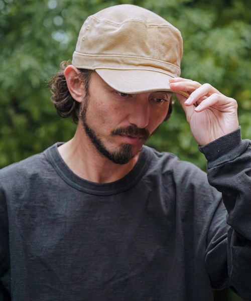 CAMBIO（カンビオ）の「mko13385- Standard Work Cap ワークキャップ(NF-261-BO006)（キャップ・メンズ・ブラック/カーキオリーブ/ネイビー/ベージュ・M/L）」の17枚目の写真
