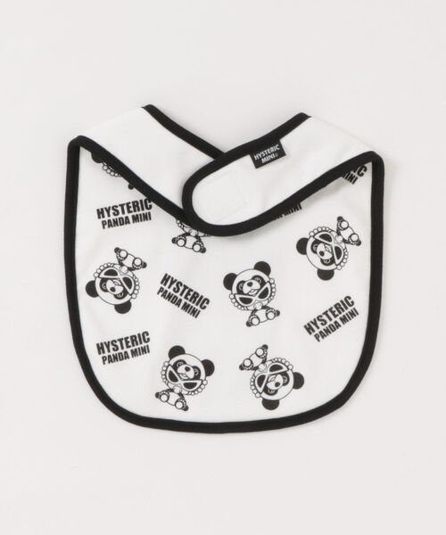 HYSTERIC MINI（ヒステリックミニ）の「PANDA MINI RV スタイ（その他ベビー用品・キッズ・ホワイト/ベビーピンク/ブラック・FREE）」の4枚目の写真