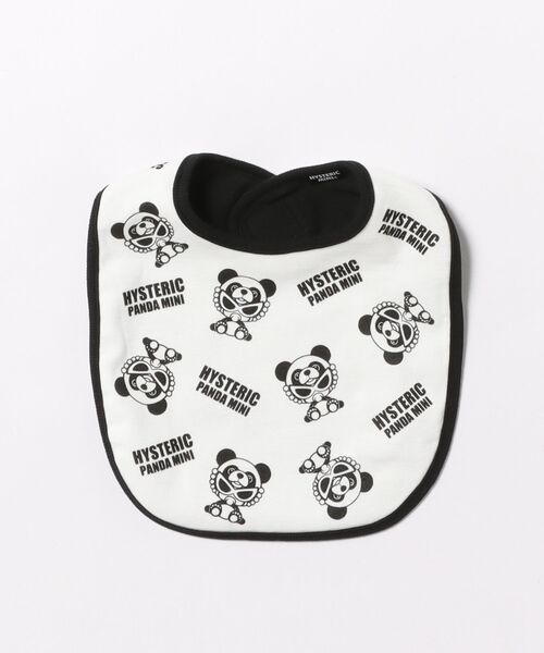 HYSTERIC MINI（ヒステリックミニ）の「PANDA MINI RV スタイ（その他ベビー用品・キッズ・ホワイト/ベビーピンク/ブラック・FREE）」の7枚目の写真