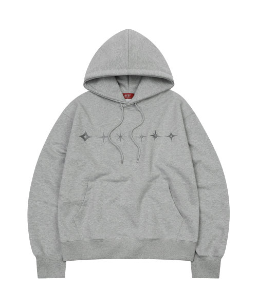 S'EST(エスイーエスティー)の「Star Hoodie Gray(パーカー・メンズ・グレー・SMALL/MEDIUM/LARGE)」の1枚目の写真