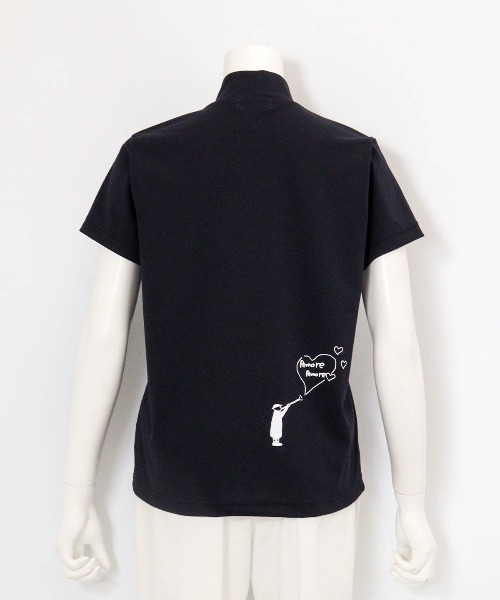 Picone CLUB（ピッコーネクラブ）の「ハートプリントプルオーバー（Tシャツ/カットソー・レディース・ブラック/ネイビー/ホワイト・13号/11号/9号）」の6枚目の写真