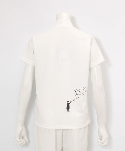 Picone CLUB（ピッコーネクラブ）の「ハートプリントプルオーバー（Tシャツ/カットソー・レディース・ブラック/ネイビー/ホワイト・13号/11号/9号）」の8枚目の写真