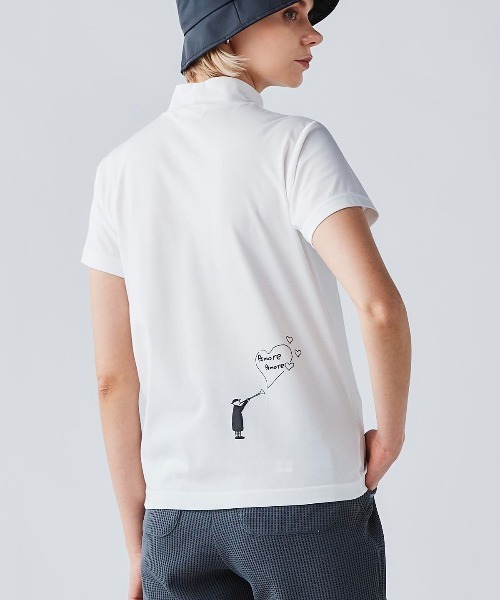 Picone CLUB（ピッコーネクラブ）の「ハートプリントプルオーバー（Tシャツ/カットソー・レディース・ブラック/ネイビー/ホワイト・13号/11号/9号）」の13枚目の写真