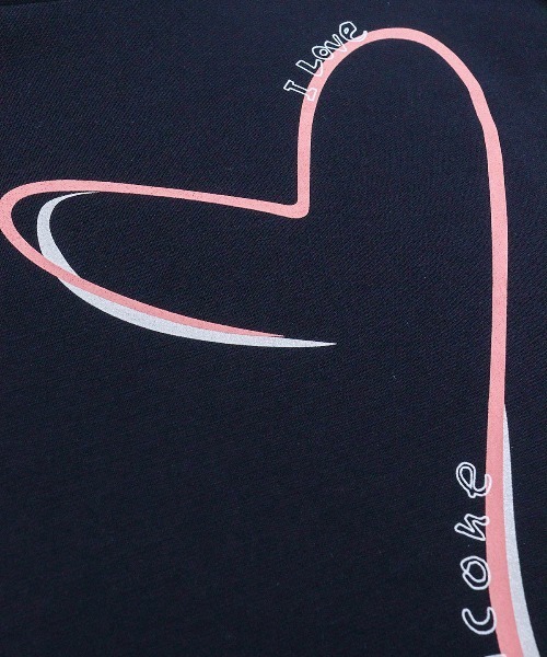 Picone CLUB（ピッコーネクラブ）の「ハートプリントプルオーバー（Tシャツ/カットソー・レディース・ブラック/ネイビー/ホワイト・13号/11号/9号）」の21枚目の写真
