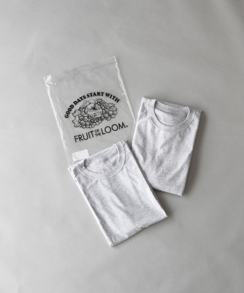 UNUSED（アンユーズド）の「UNUSED Us2025 fruit of the loom×unused 2pack t-shirt（Tシャツ/カットソー・メンズ・ホワイト/グレー/ブラック・2/3）」の14枚目の写真