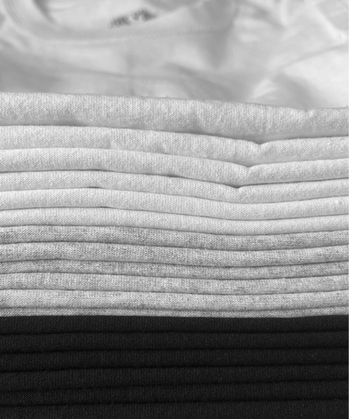 UNUSED（アンユーズド）の「UNUSED Us2025 fruit of the loom×unused 2pack t-shirt（Tシャツ/カットソー・メンズ・ホワイト/グレー/ブラック・2/3）」の12枚目の写真