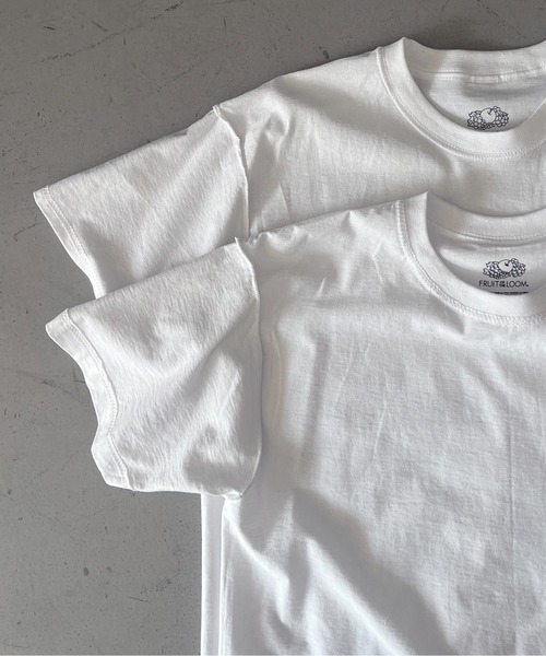 UNUSED（アンユーズド）の「UNUSED Us2025 fruit of the loom×unused 2pack t-shirt（Tシャツ/カットソー・メンズ・ホワイト/グレー/ブラック・2/3）」の9枚目の写真