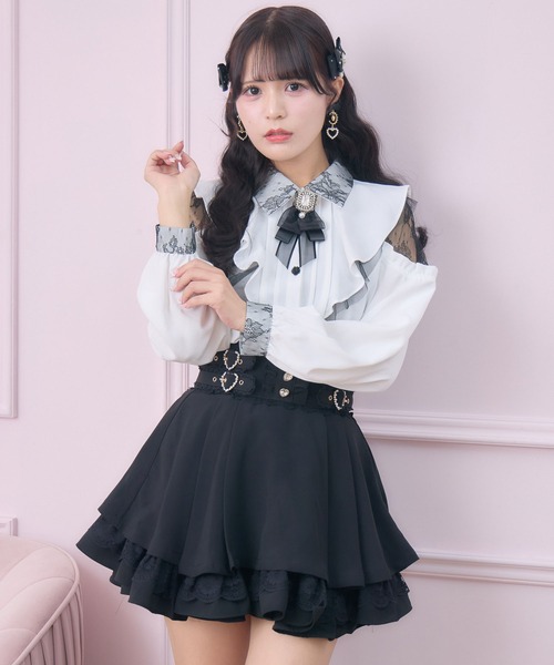 ROJITA（ロジータ）の「【revival】ラッフル肩開きブラウス（シャツ/ブラウス・レディース・ブラック/ピンク/ホワイト・FREE）」の22枚目の写真