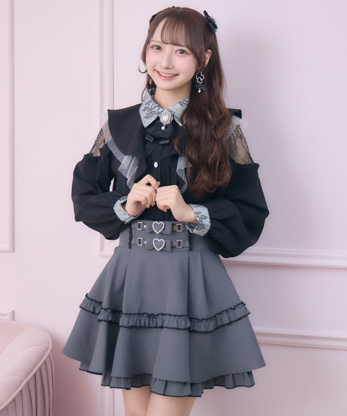 ROJITA（ロジータ）の「【revival】ラッフル肩開きブラウス（シャツ/ブラウス・レディース・ブラック/ピンク/ホワイト・FREE）」の16枚目の写真