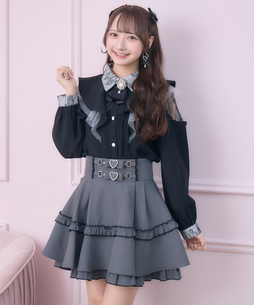 ROJITA（ロジータ）の「【revival】ラッフル肩開きブラウス（シャツ/ブラウス・レディース・ブラック/ピンク/ホワイト・FREE）」の17枚目の写真