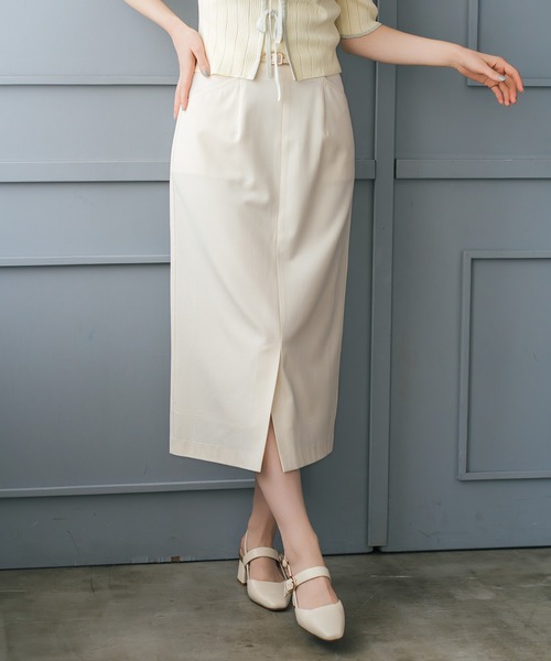 MISCH MASCH(ミッシュマッシュ)の「2026春夏新作 ポケット配色ベルト付きタイトスカート(スカート・レディース・アイボリー/ブラック/ブルー/ライトグリーン・M/S)」の2枚目の写真