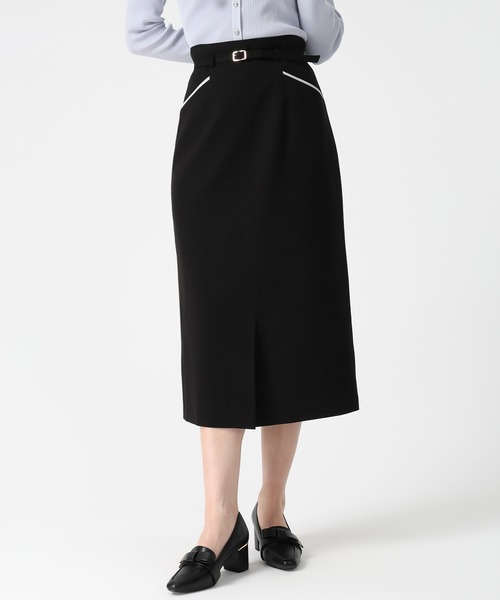 MISCH MASCH(ミッシュマッシュ)の「2026春夏新作 ポケット配色ベルト付きタイトスカート(スカート・レディース・アイボリー/ブラック/ブルー/ライトグリーン・M/S)」の3枚目の写真