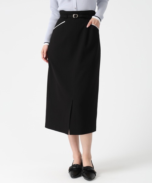 MISCH MASCH(ミッシュマッシュ)の「2026春夏新作 ポケット配色ベルト付きタイトスカート(スカート・レディース・アイボリー/ブラック/ブルー/ライトグリーン・M/S)」の8枚目の写真