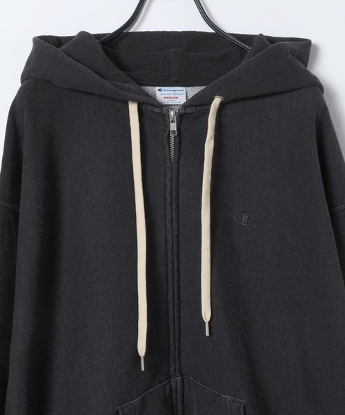 JEANASIS（ジーナシス）の「【Champion別注】インディゴブラックZIPパーカー/594295（パーカー・レディース・ブラック系その他・FREE）」の21枚目の写真