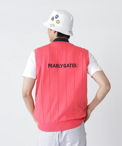 PEARLY GATES(パーリーゲイツ)の「【PEARLY GATES】アラン柄リバーシブルベスト(ベスト・メンズ・ホワイト/ピンク/ネイビー・MEDIUM/LARGE/X-LARGE/XX-LARGE)」の13枚目の写真