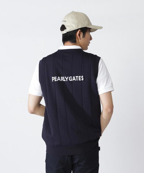PEARLY GATES(パーリーゲイツ)の「【PEARLY GATES】アラン柄リバーシブルベスト(ベスト・メンズ・ホワイト/ピンク/ネイビー・MEDIUM/LARGE/X-LARGE/XX-LARGE)」の16枚目の写真