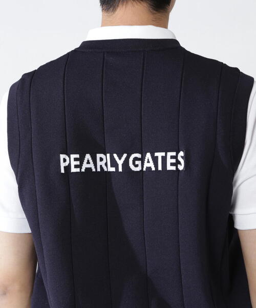 PEARLY GATES(パーリーゲイツ)の「【PEARLY GATES】アラン柄リバーシブルベスト(ベスト・メンズ・ホワイト/ピンク/ネイビー・MEDIUM/LARGE/X-LARGE/XX-LARGE)」の20枚目の写真
