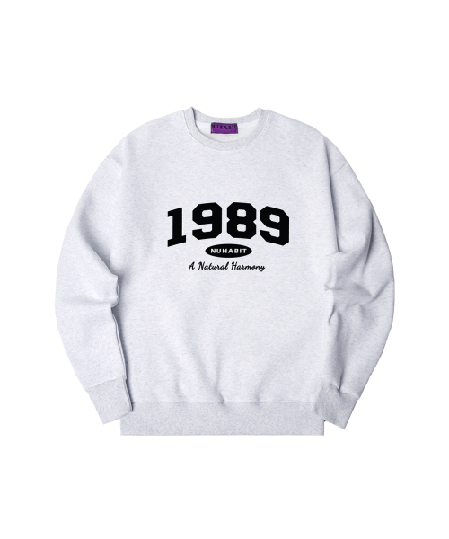 NUHABIT(ニューハビット)の「N/H DAILY CLOTHES オーバーサイズ 裏起毛 スウェット_アイボリー (SOM4-4NH1191)(スウェット・メンズ・アイボリー・LARGE/MEDIUM/X-LARGE)」の3枚目の写真