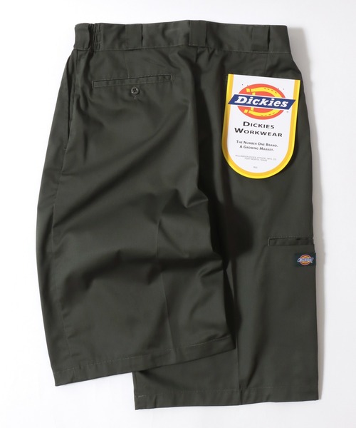 Dickies(ディッキーズ)の「Dickies/ディッキーズ Easy Work Shorts/オーバーサイズ TCツイル 無地 ワイドショートパンツ/ルーズハーフパンツ/ワークパンツ/イージーパンツ/レディース メンズ(チノパンツ・メンズ・オリーブ/ベージュ/チャコールグレー/ブラック・M/L/XL)」の8枚目の写真