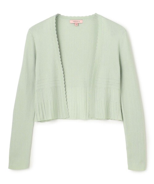 TOCCA(トッカ)の「EYELET AJISAI ボレロ(カーディガン/ボレロ・レディース・ネイビー系/アイボリー系/ピンク系/ライトグリーン系・MEDIUM/SMALL)」の22枚目の写真